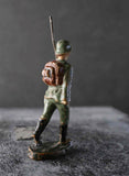 COMPOSITION ELASTOLIN WWI World War 1 German Army Soldier Marching ~6,5cm O - atonal.se