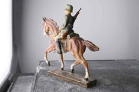 COMPOSITION ELASTOLIN WWII World War German Mounted Riding Restful Rifle ~7cm AC - atonal.se