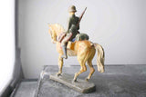 COMPOSITION ELASTOLIN WWII World War German Mounted Riding Restful Rifle ~7cm BC - atonal.se