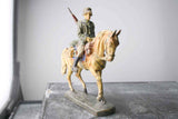 COMPOSITION ELASTOLIN WWII World War German Mounted Riding Restful Rifle ~7cm BC - atonal.se