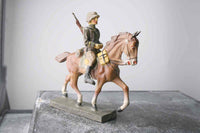 COMPOSITION ELASTOLIN WWII World War German Mounted Riding Restful Rifle ~7cm CC - atonal.se