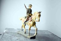 COMPOSITION ELASTOLIN WWII World War German Mounted Riding Restful Rifle ~7cm HC - atonal.se