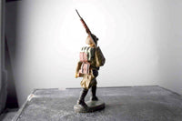 COMPOSITION ELASTOLIN WWII World War2 French Army Parading Walking ~7cm A - atonal.se