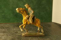 COMPOSITION LINEOL WW Wild West Cowboy Mounted Incomplete ~7cm B - atonal.se