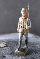 COMPOSITION LINEOL WWI World War Red Line German Army Soldier Marching1 ~6,5cm M - atonal.se