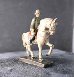 COMPOSITION LINEOL WWI World War Red Line German Mounted Restful Ride ~9cm N - atonal.se